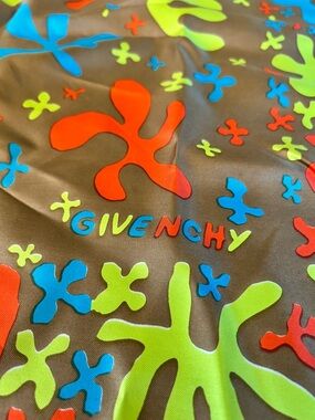 Vintage Givenchy Multicolor Graphic Scarf